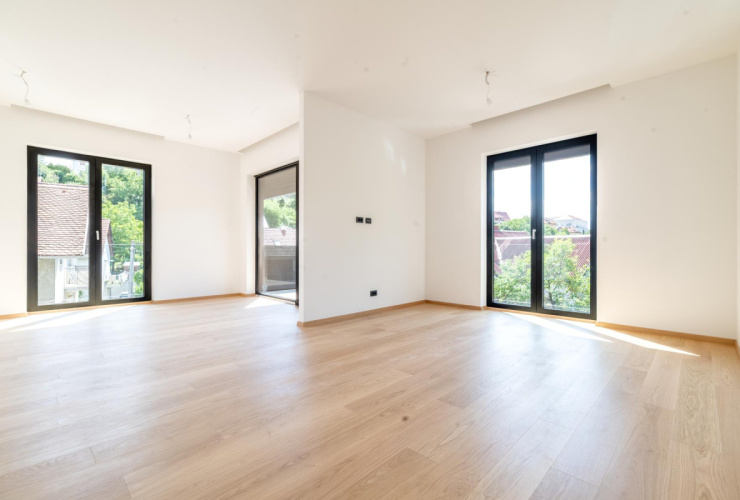 Zagreb, Srebrnjak, NEW BUILDING, luxurious three-room apartment NKP 89,55 m2 with garden