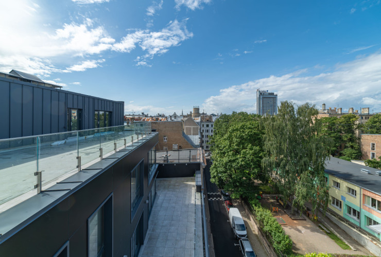 Penthouse in a modern multi-apartment building in Riga city center, Akas Street 4