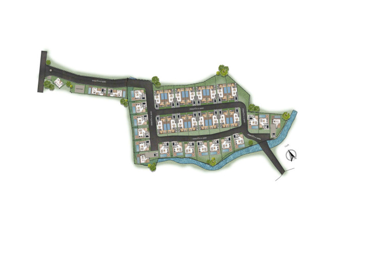 Stunning villa in Talang, 3 bedroom, 0 sq.m. with pool, garden view 