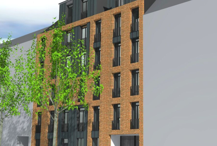 Продаем участок в центре Риги  с разрешением на строительство