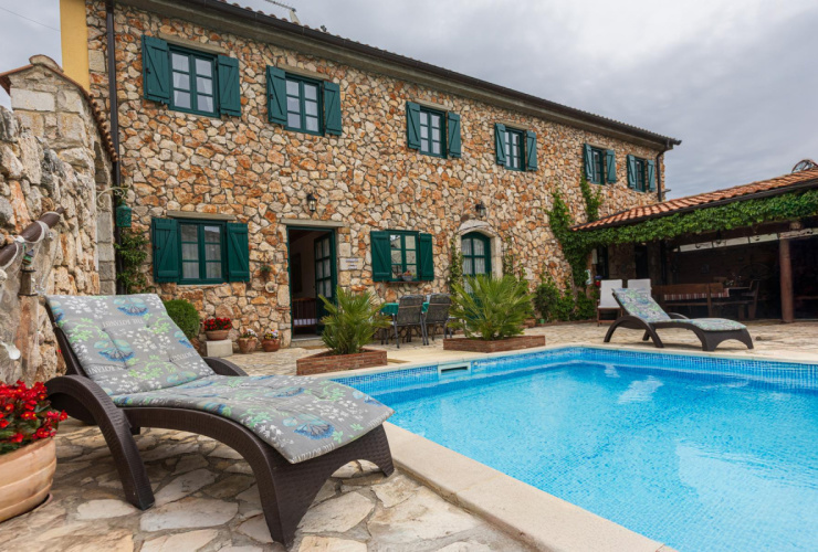 Vinodolska Općina, Bribir, charming villa with outbuilding and swimming pool