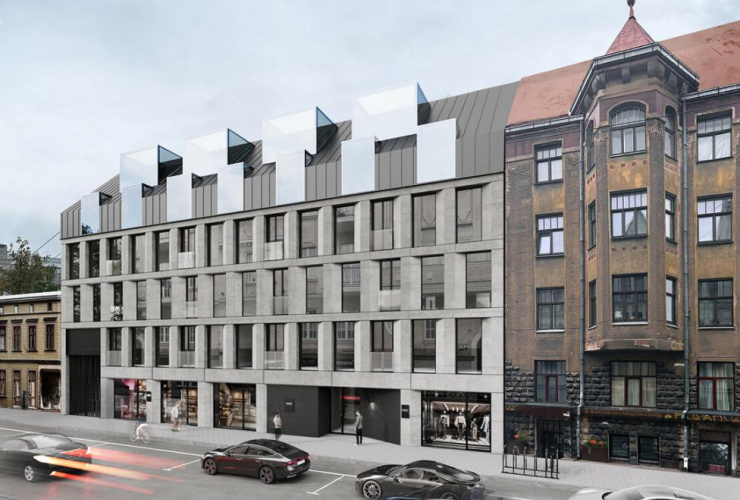 An apartment in new modern project in the center of Riga for sale